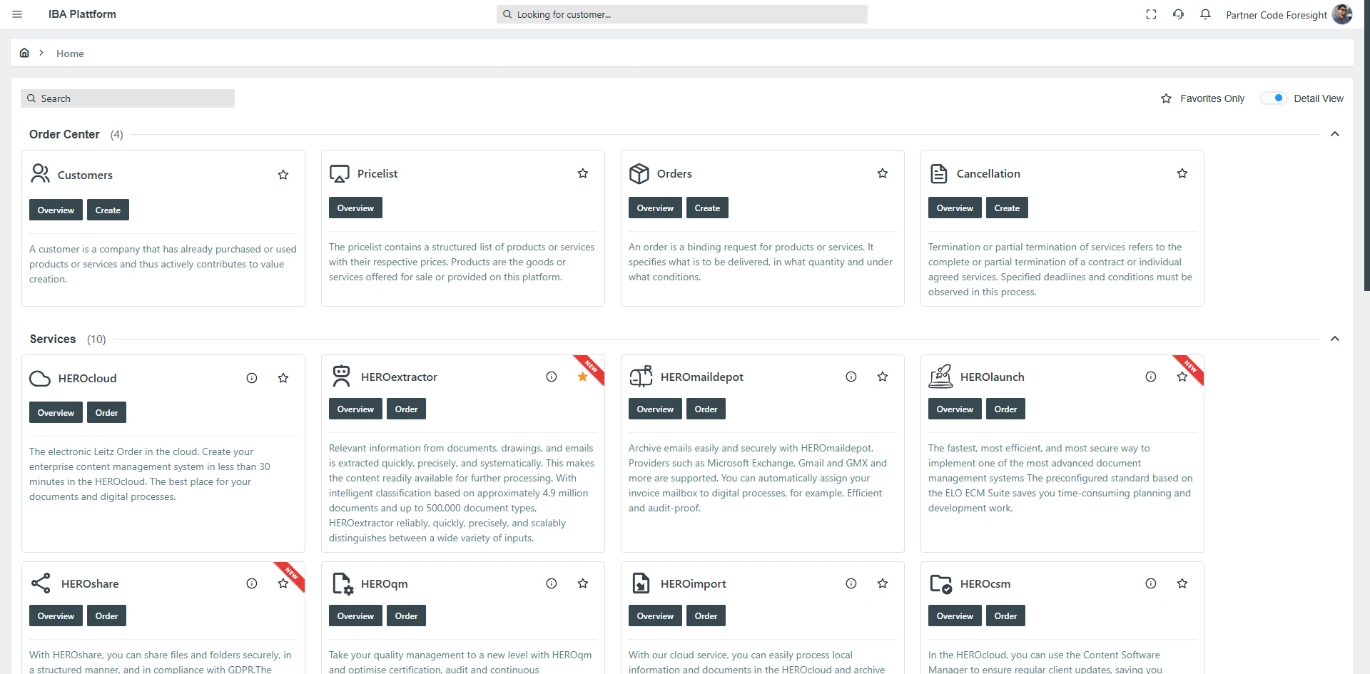 DocsHero partner portal interface